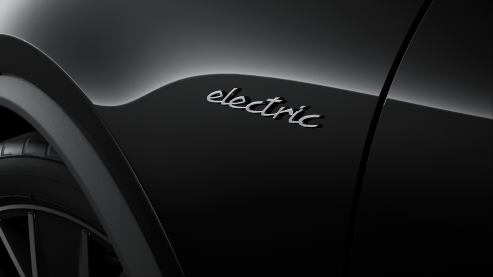 Model Designation on Rear and "electric" Logo on Side in Silver