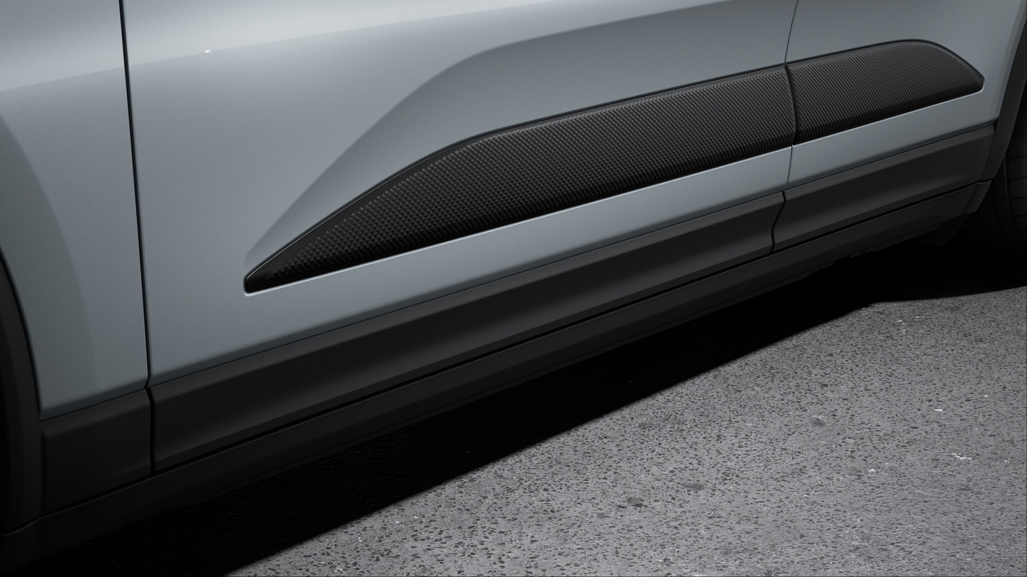 Sideblades in textured Lava Black