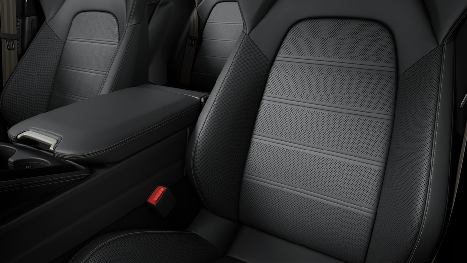 Leather interior in Black with interior package Turbonite