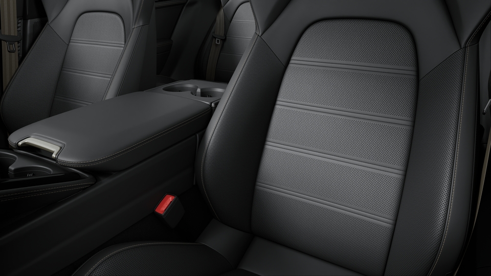 Leather interior in Black with interior package Turbonite