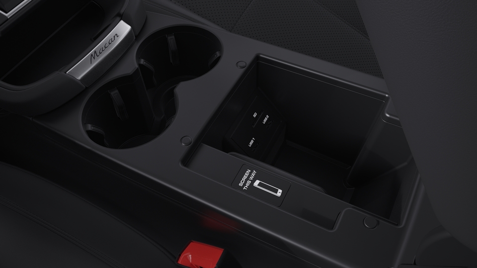 Storage compartment including wireless charging
