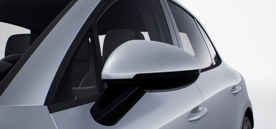 SportDesign Exterior Mirror Lower Trims and Base in High Gloss Black