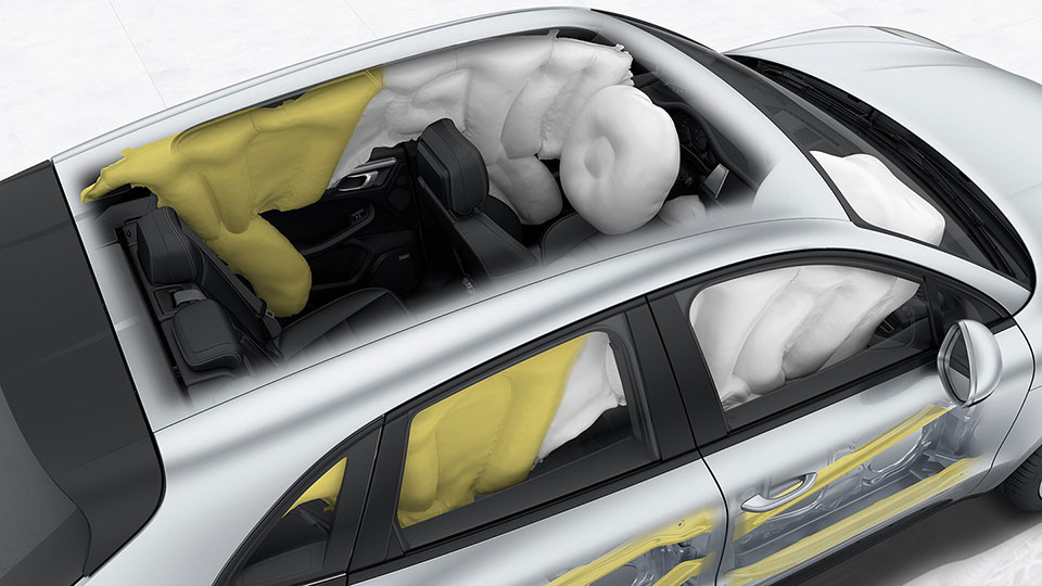 Side airbags in rear compartment