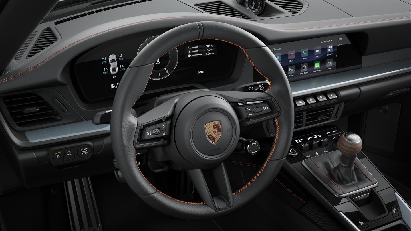 Interior Trim Package with decorative Stitching in contrasting Colour