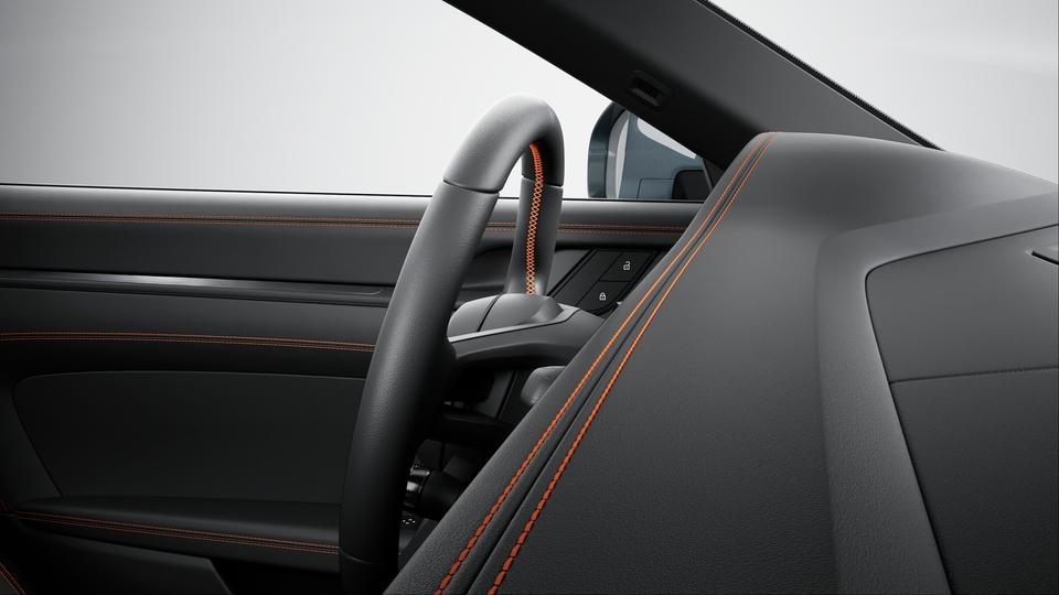 Interior Trim Package with decorative Stitching in contrasting Colour