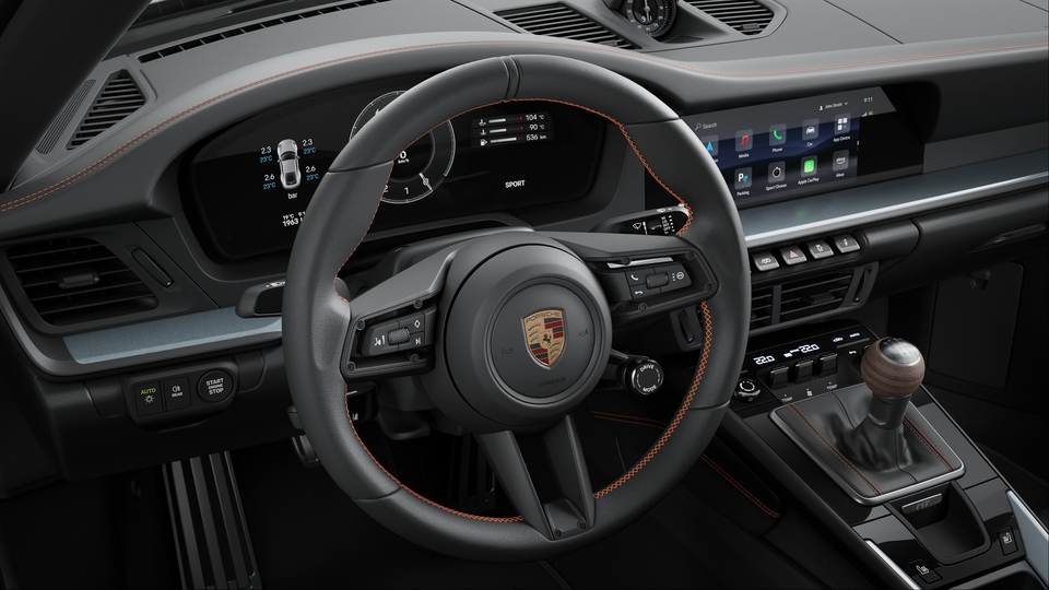 Interior Trim Package with decorative Stitching in contrasting Colour