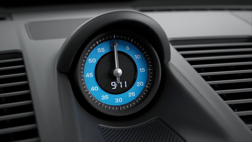 北冰蓝 Sport Chrono 计时器表盘和数字转速表
