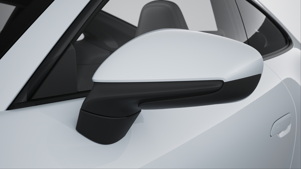 Exterior mirror lower trims including mirror base in Black