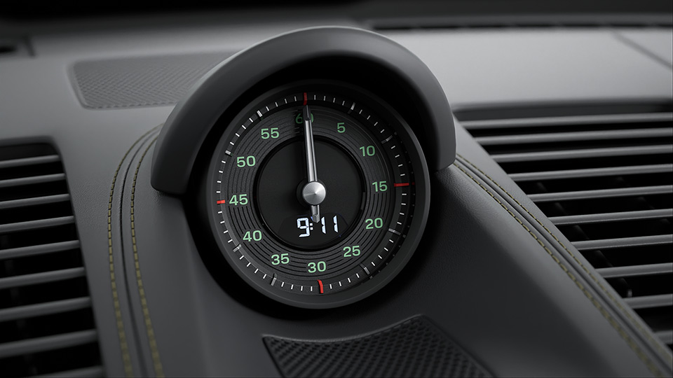 Club leather interior in Basalt Black with textile Pasha in Black/Olive Neo