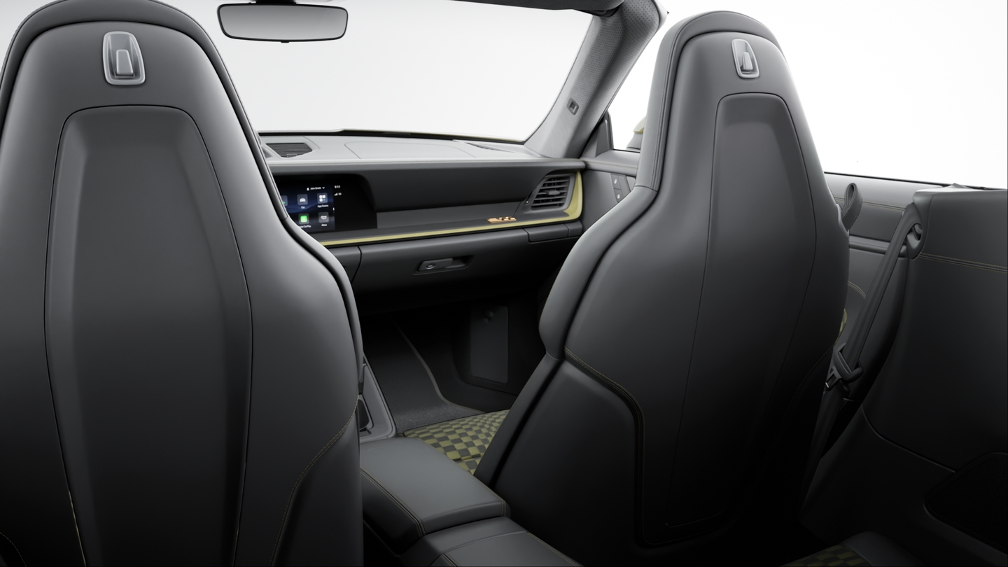 Sports Seat Plus Backrests Leather with decorative Inlay Leather