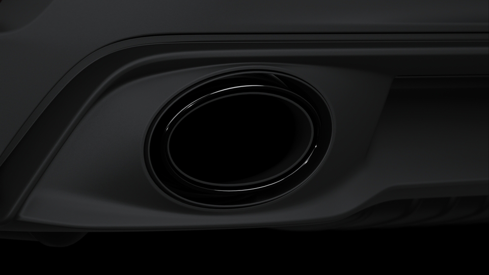 Sports exhaust system (tailpipes in Black)