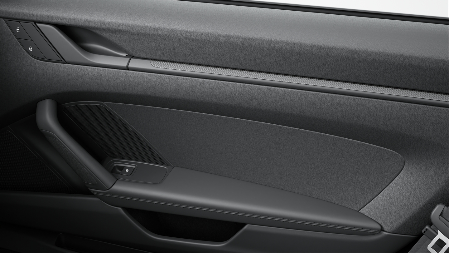 Carbon matt Interior Package with accent in Black