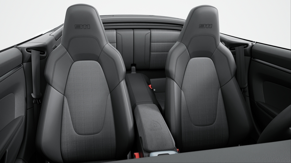 Porsche Crest on Storage Compartment Lid Race-Tex