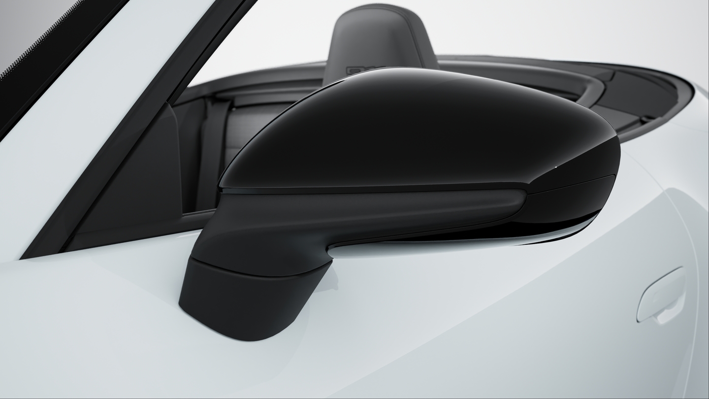 Carrera T exterior package with contrasting colour in Gentian Blue
