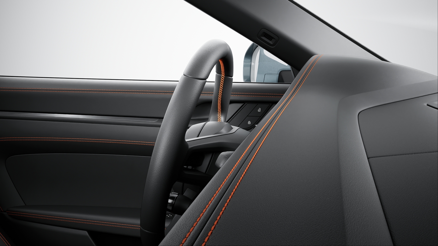 Interior Trim Package with decorative Stitching in contrasting Colour