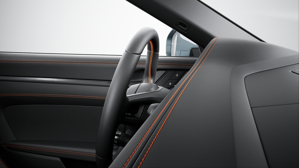 Interior Trim Package with decorative Stitching in contrasting Colour