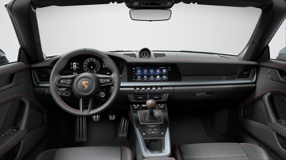 Interior Trim Package with decorative Stitching in contrasting Colour