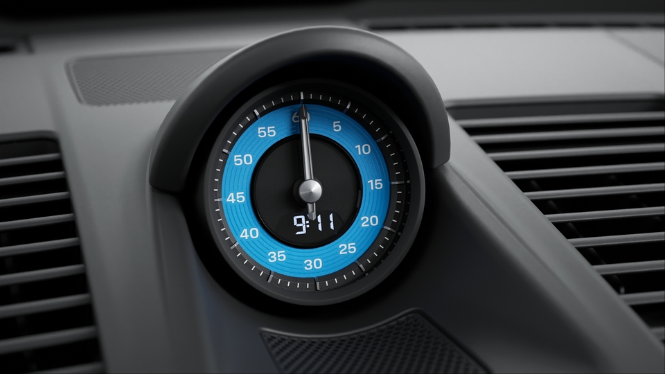Sport Chrono Stopwatch Instrument Dial and digital Tachometer arctic blue