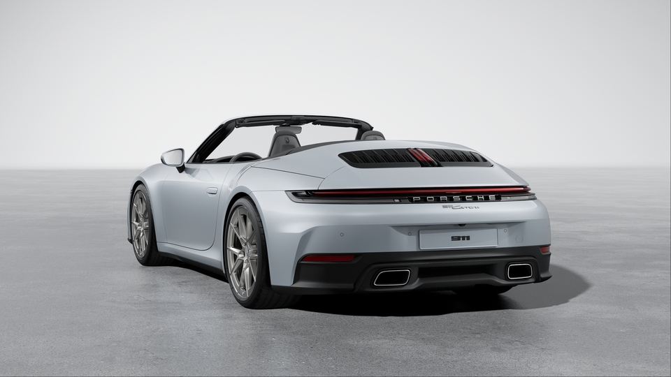 Exhaust system with 2 tube tailpipe trims fixed to the bumper (in stainless steel)