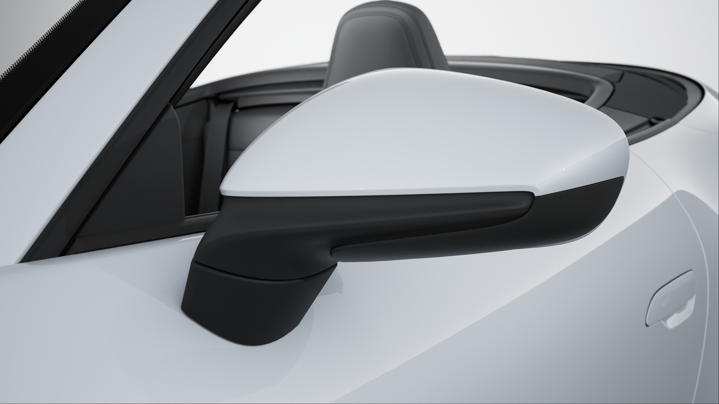 Exterior mirror lower trims including mirror base in Black
