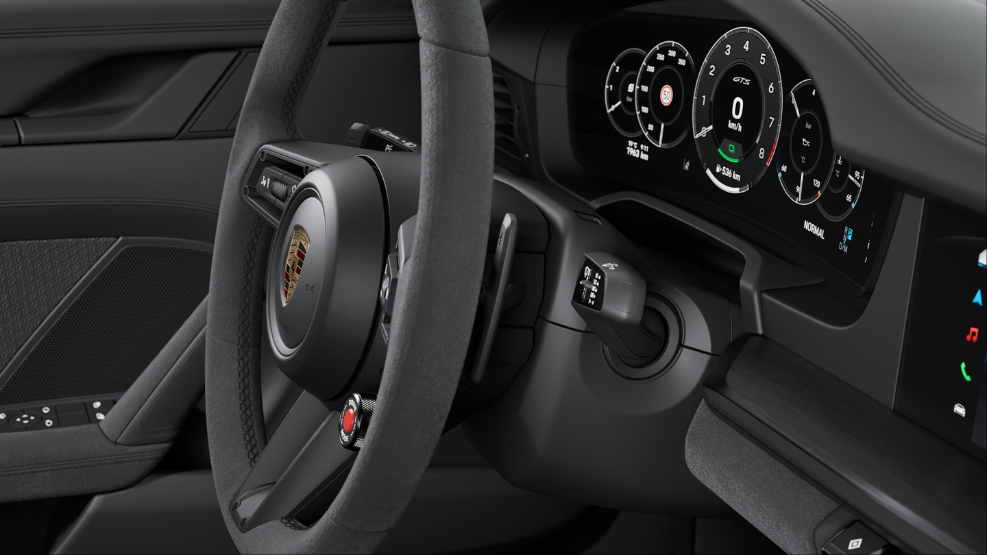 Steering wheel with manual fore/aft and height adjustment