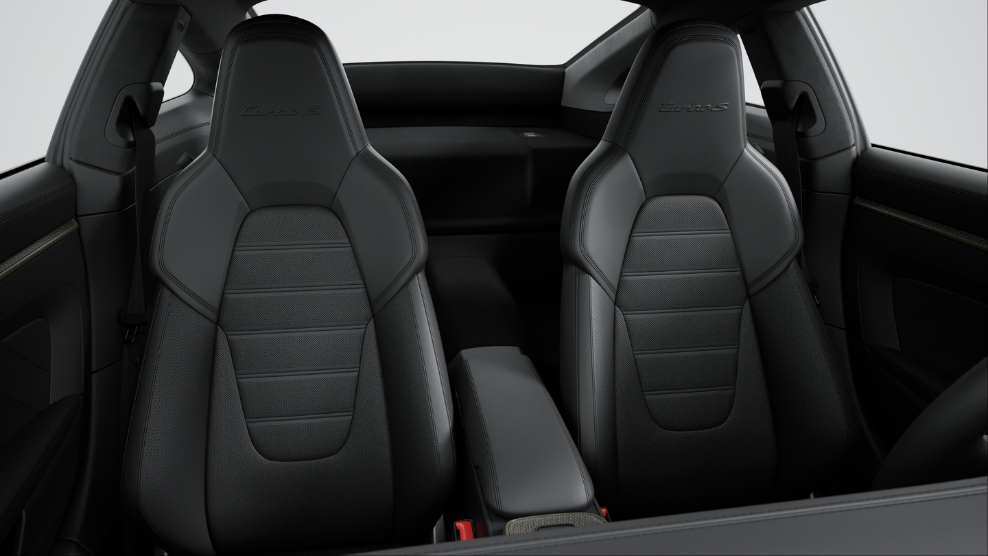 Headrests with embossed model designation
