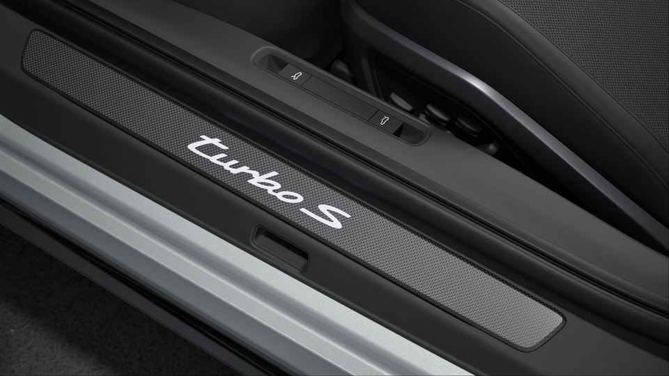 Door Sill Guards Carbon matt, illuminated