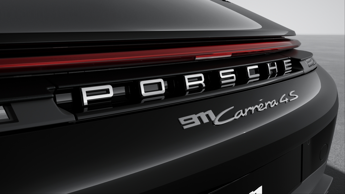 Model Designation on Rear Trim in Light Silver