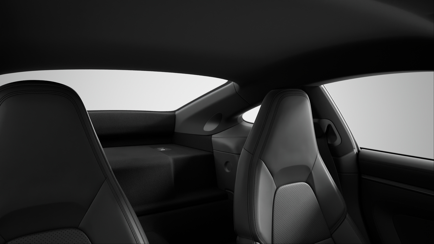 Roof lining and A-/B-/ C-pillar trims in fabric