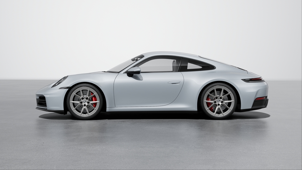 Wheel Centre Caps with Monochrome Porsche Crest