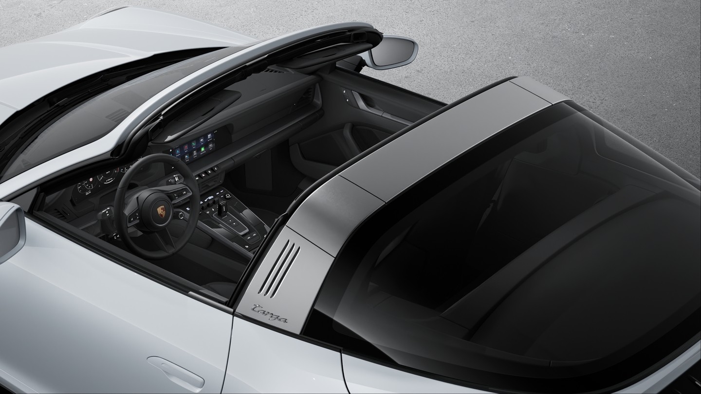 Targa roll bar Silver coloured