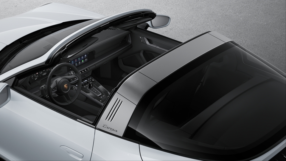 Targa roll bar Silver coloured