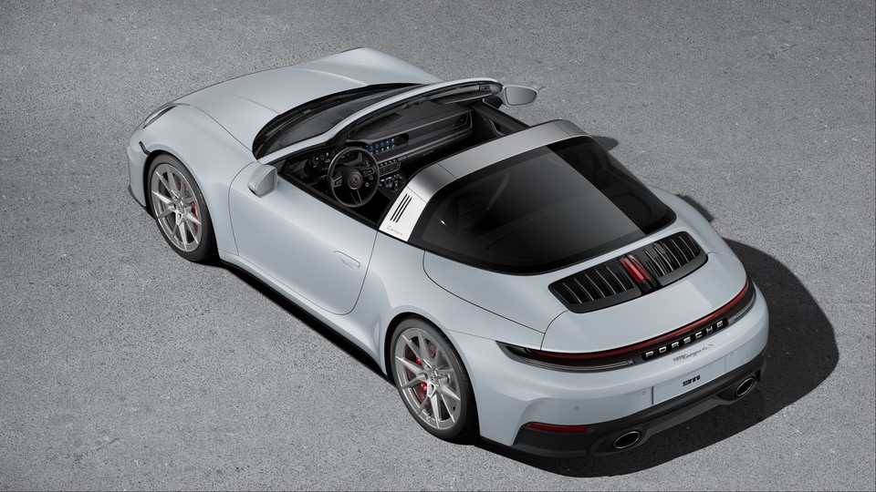 Targa roll bar Silver coloured
