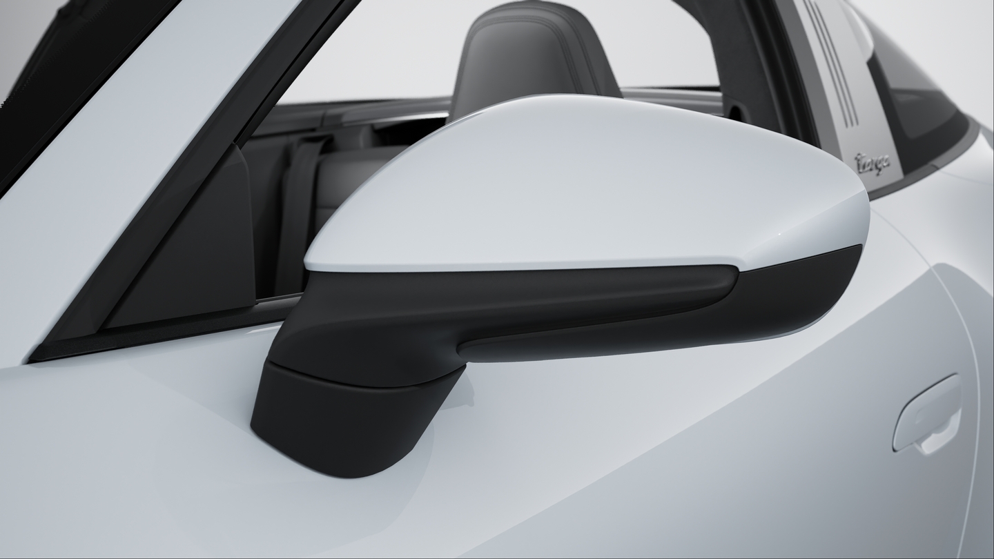 Exterior mirror lower trims including mirror base in Black