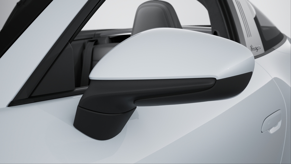 Exterior mirror lower trims including mirror base in Black
