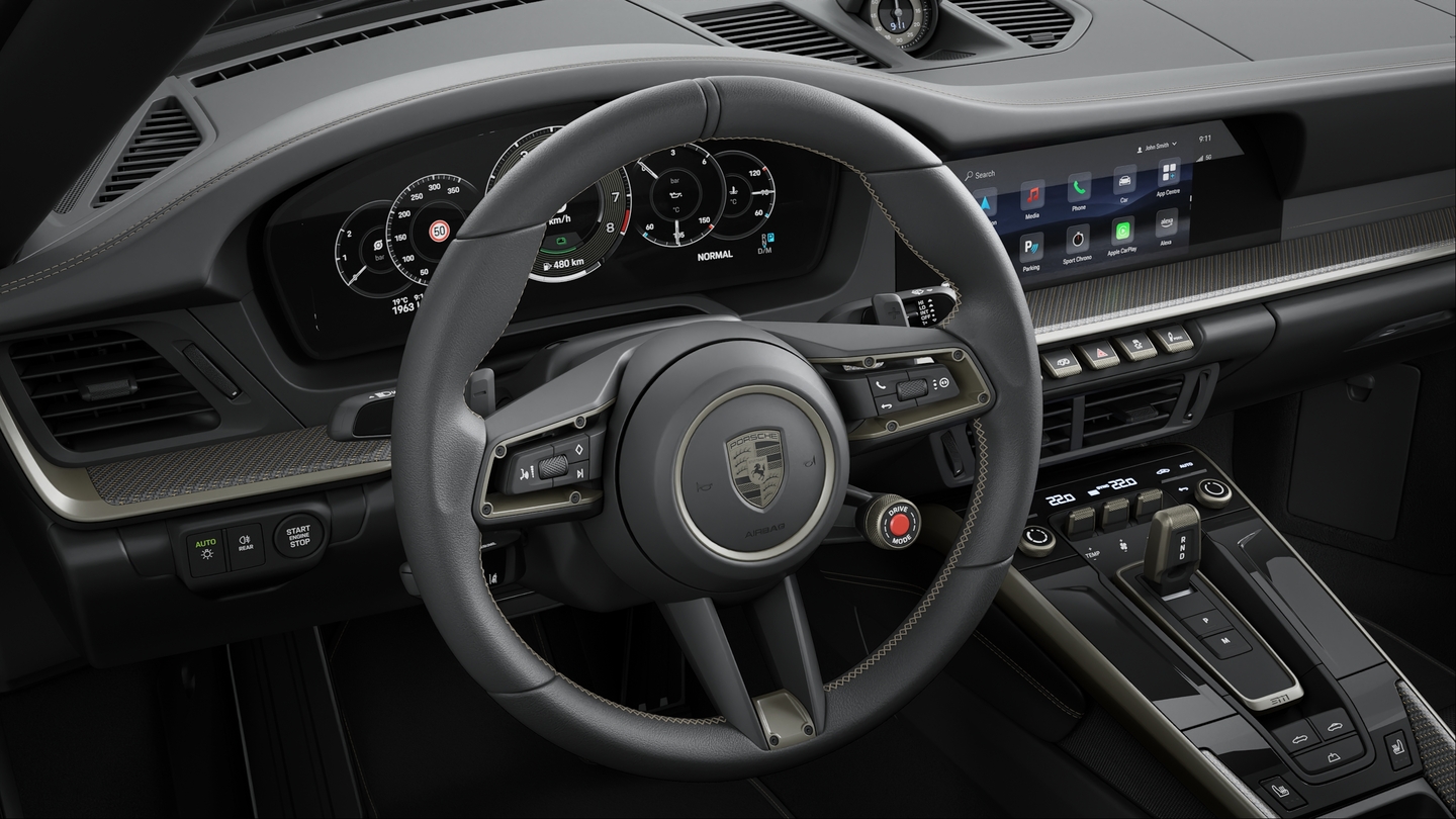Heated GT Sports Steering Wheel Leather