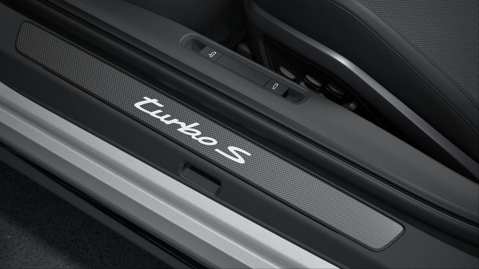 Door Sill Guards Carbon matt, illuminated