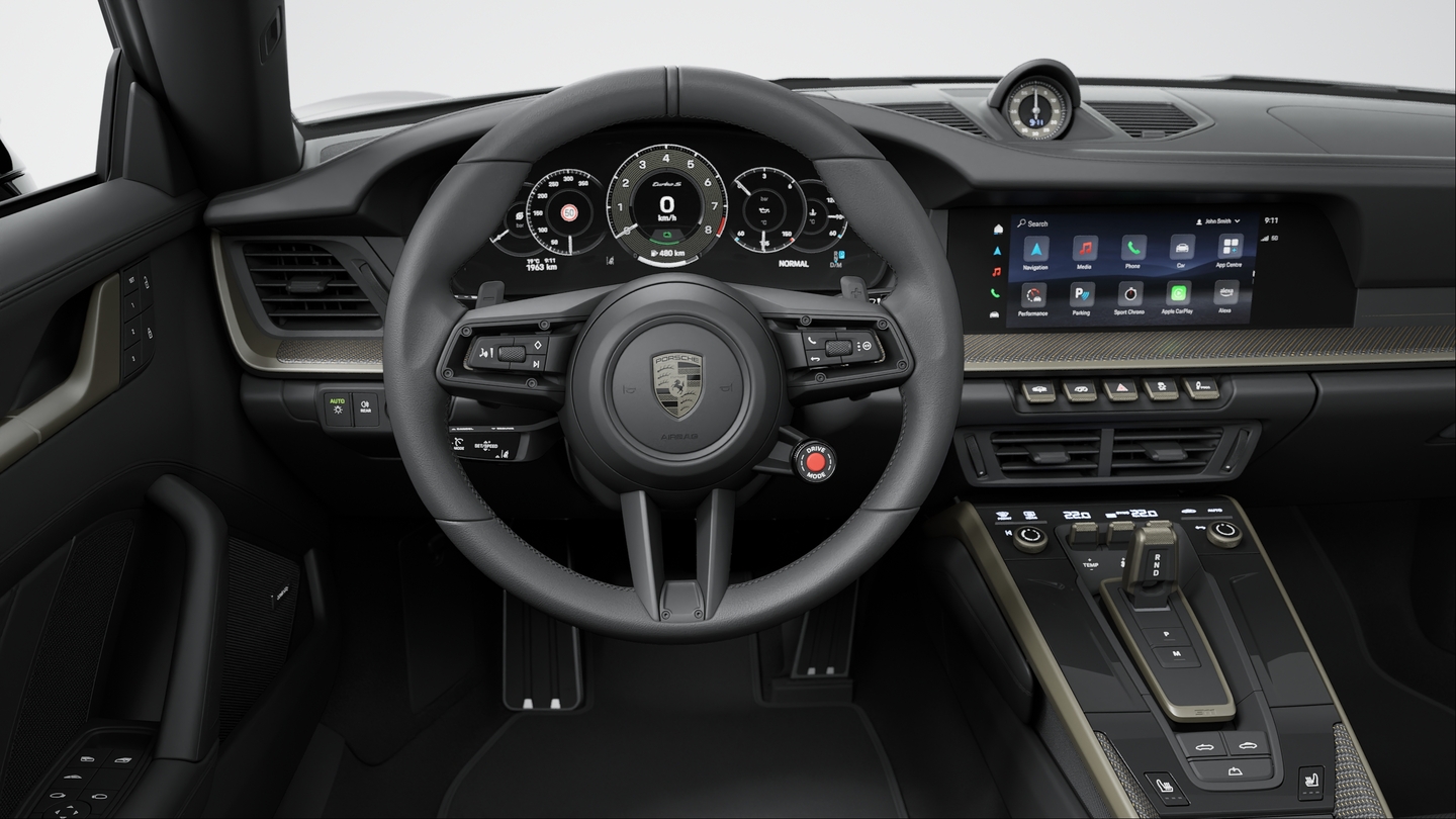 Sport Chrono Package including mode switch, Porsche Track Precision App & tyre temperature display