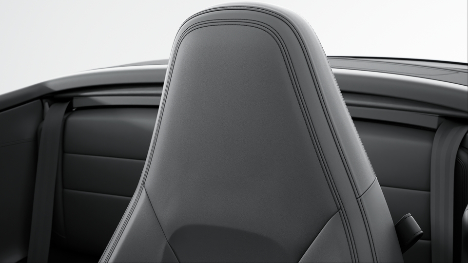 Deletion of model logo embossed on headrests