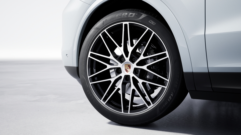 Brake system with brake calipers in Black