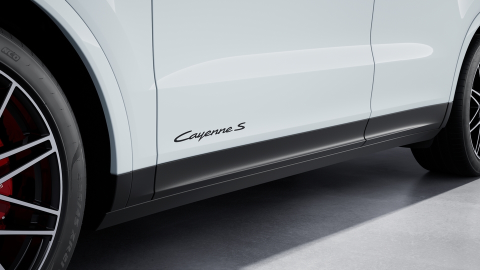 Model designation on doors black