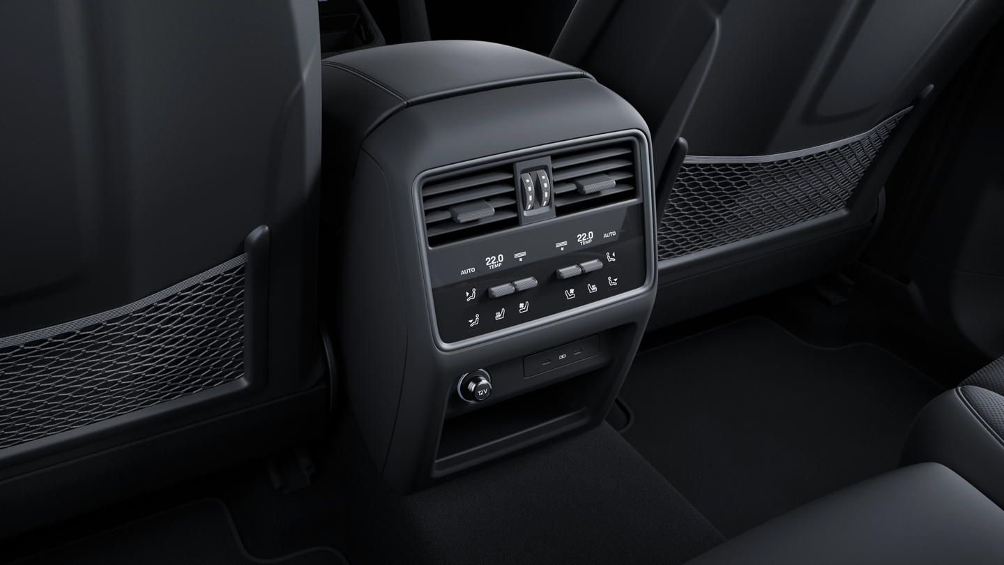 Massage function (front) including seat ventilation (front and rear)