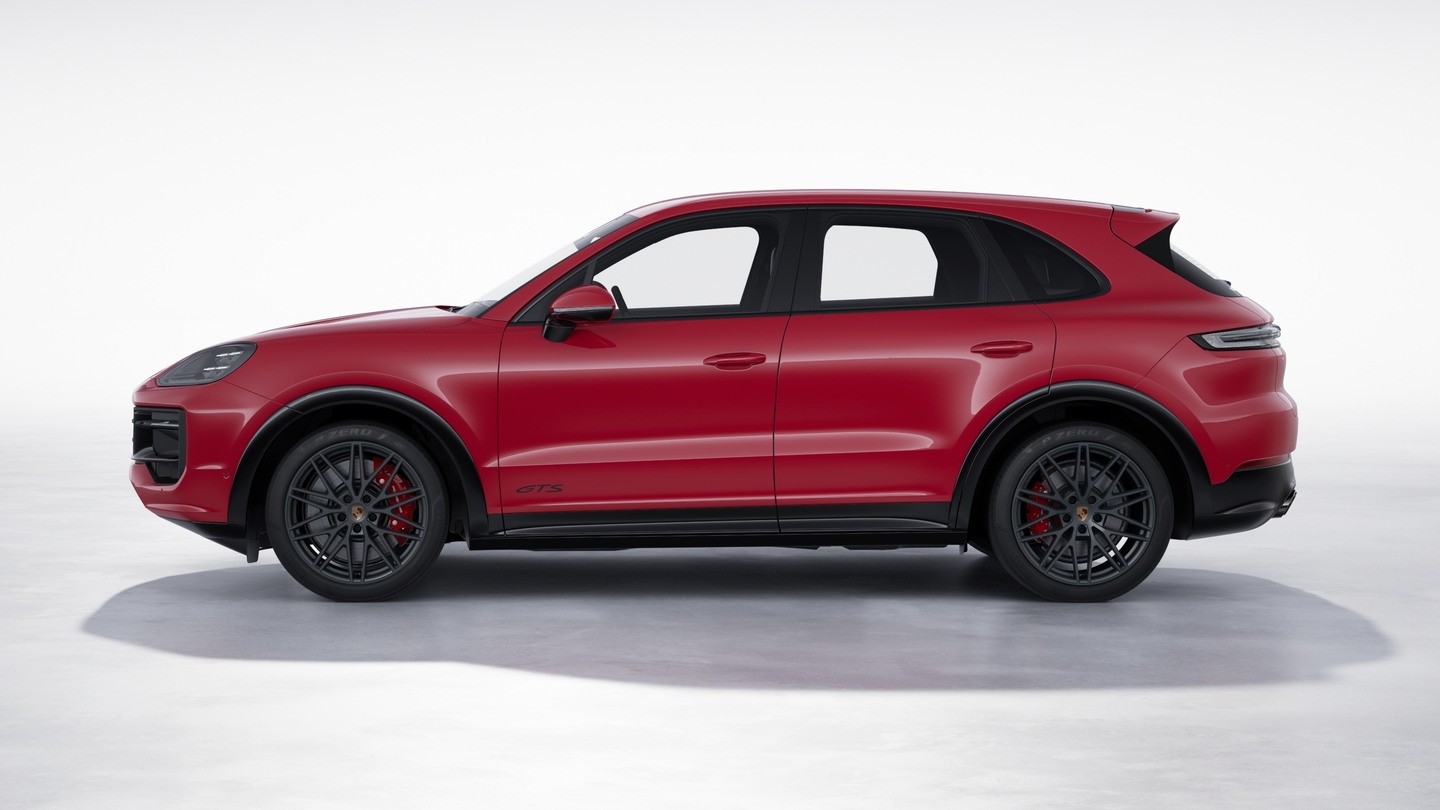 Brake system with brake calipers in Red