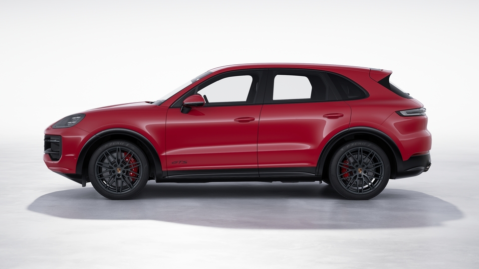 Brake system with brake calipers in Red