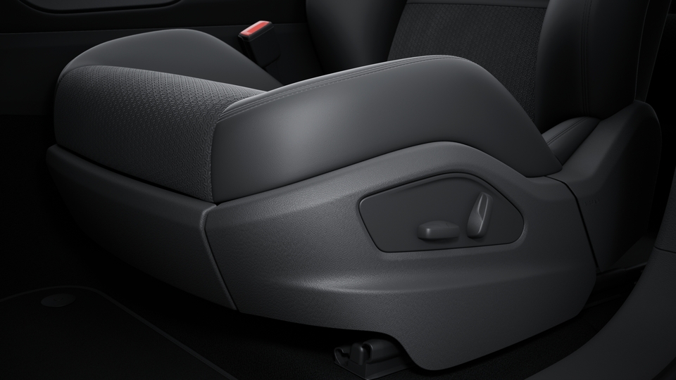 GTS sports seats front with integrated headrests (8-way, electric) and seat centre in Race-Tex-2