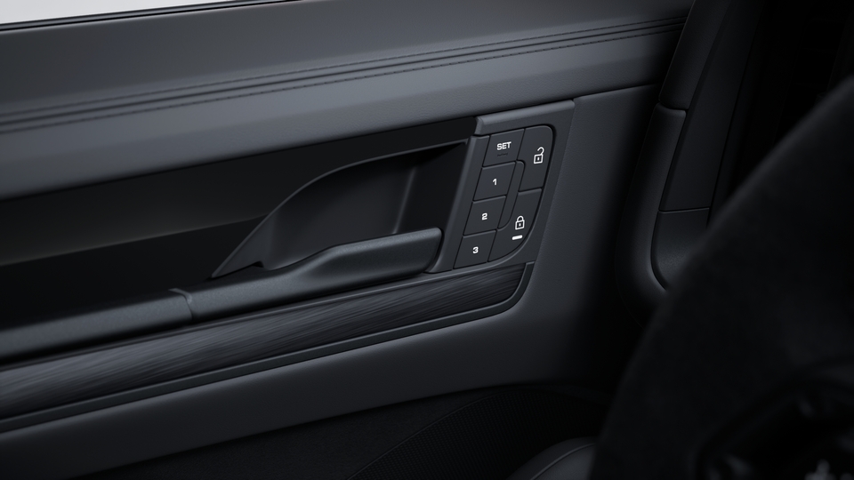 GTS sports seats front with integrated headrests (8-way, electric) and seat centre in Race-Tex