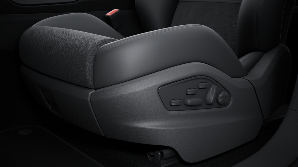 Adaptive sports seats in front (18-Way, electric) and seat centre in Race-Tex-2