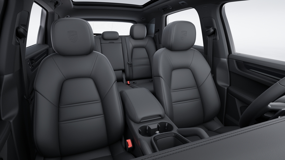 Porsche Crest on headrests front seats