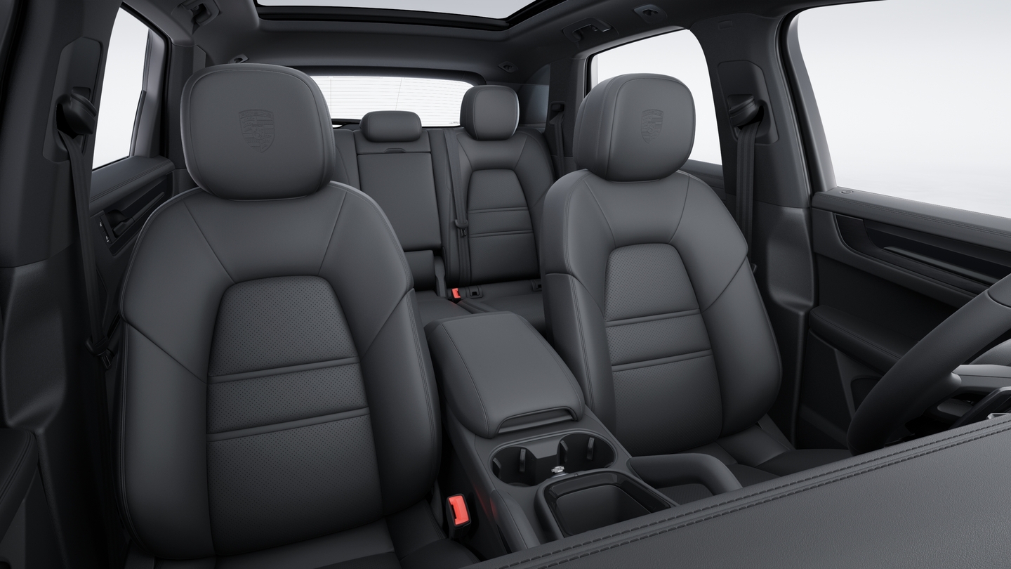 Leather interior Black, smooth-finish leather