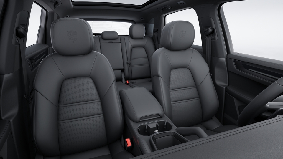 Porsche Crest on headrests front seats